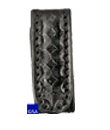 Leather Hidden Snap 1" Belt Keeper - Black